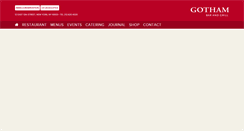Desktop Screenshot of gothambarandgrill.com