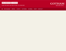 Tablet Screenshot of gothambarandgrill.com